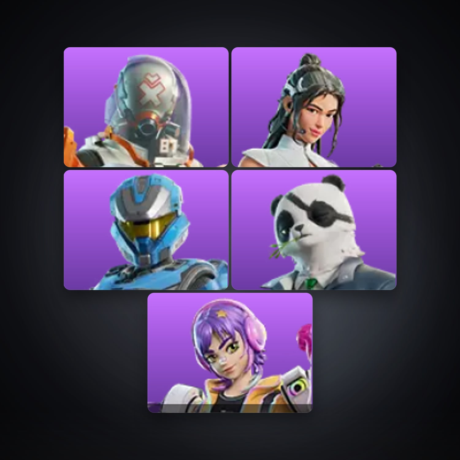 Fortnite account with Lt. Ripp Slade & Yoo-mi — 5 skins — 900 V-Bucks — lvl 182 — HabibiAccounts