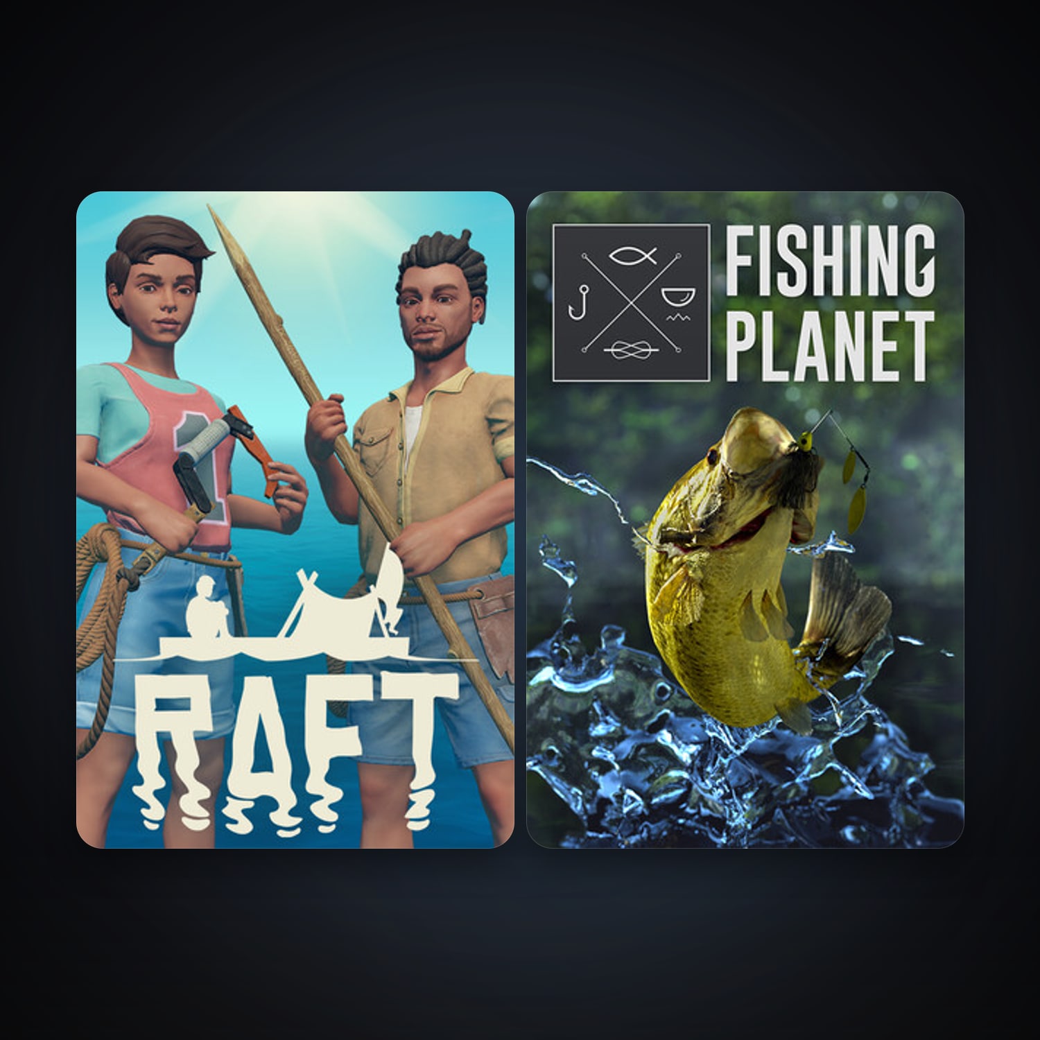 Steam account: Fishing Planet + Raft, 4 games, clean — HabibiAccounts