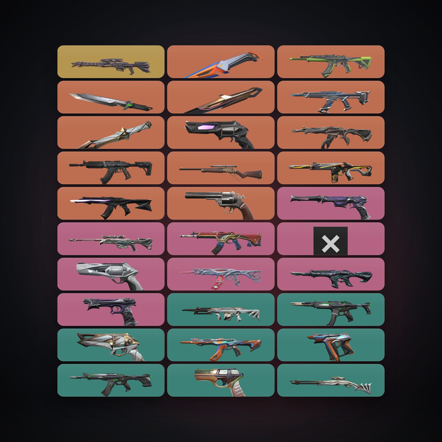 AP Plat 1 locker — 4 knives, 63 skins, lvl 204 — HabibiAccounts