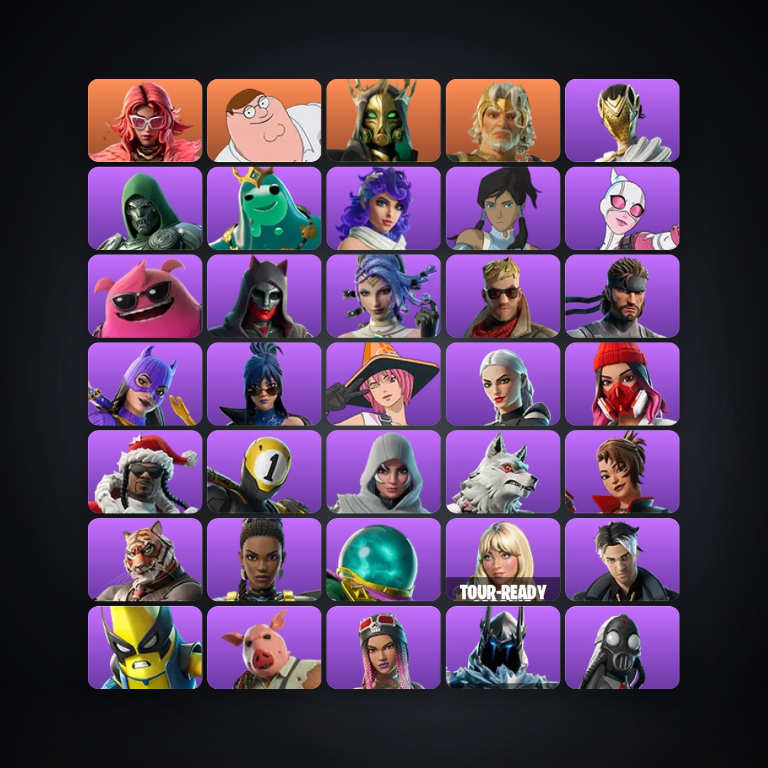 Fortnite account with Valeria & Peter Griffin — 50 skins — 50 V-Bucks — lvl 1362 — HabibiAccounts