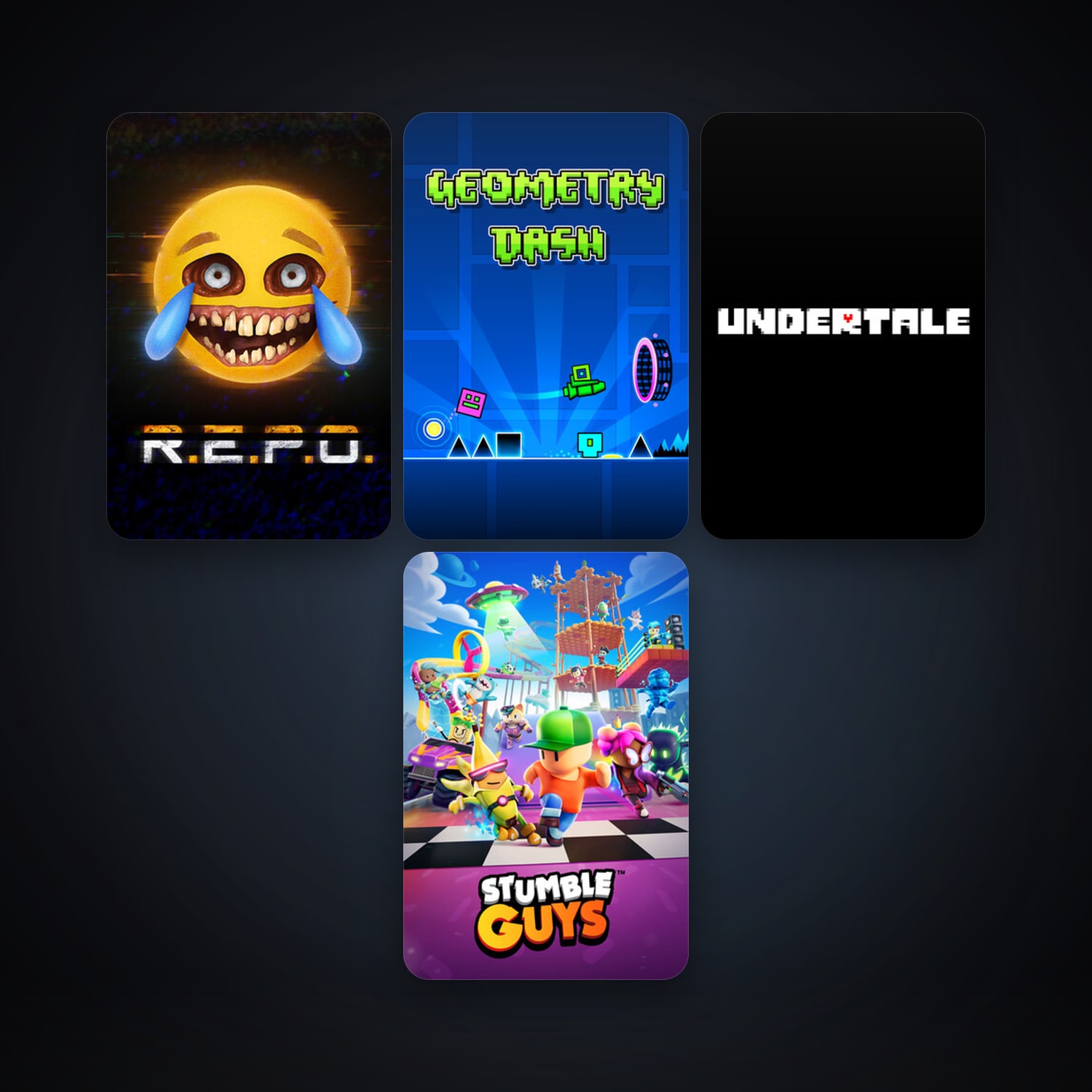 Geometry Dash + Undertale, 9 games, clean — HabibiAccounts