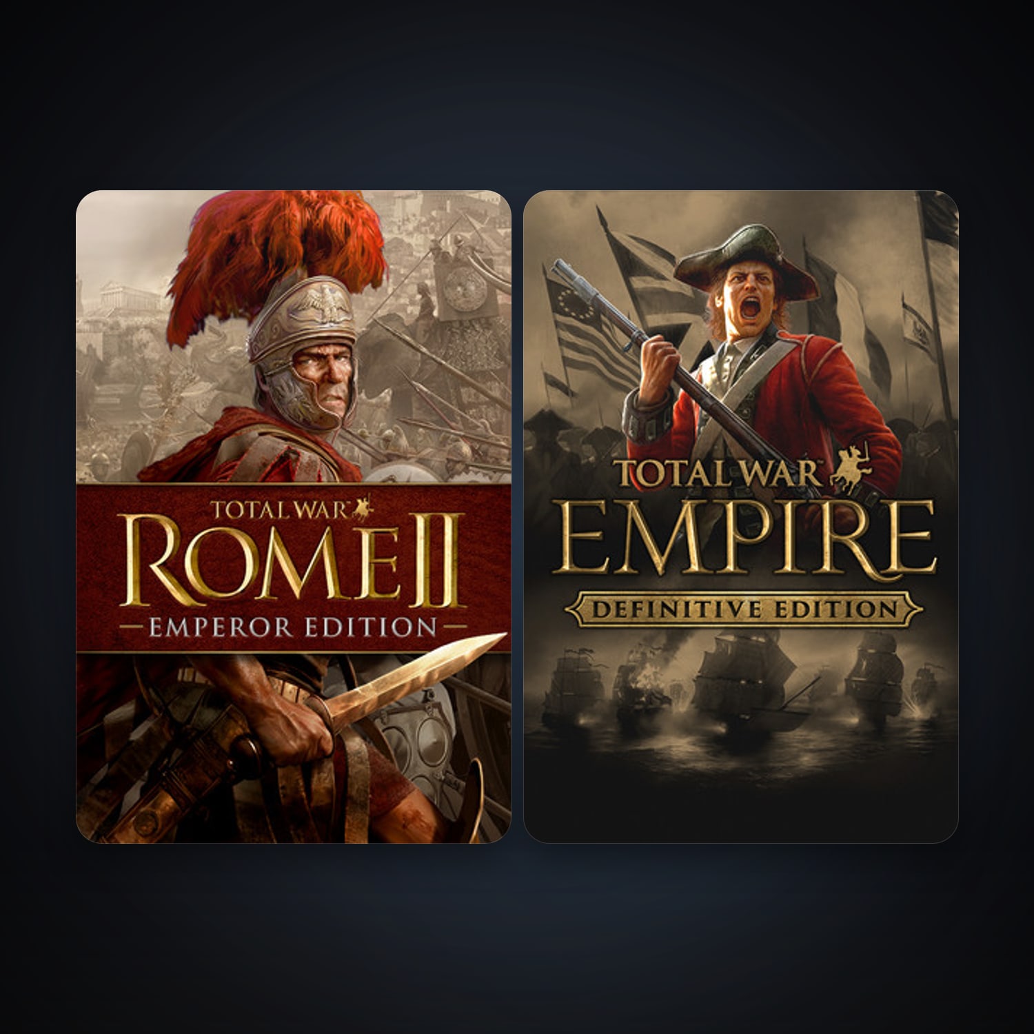 Empire: Total War + Total War: ROME II - Emperor Edition, 2 games, clean — HabibiAccounts