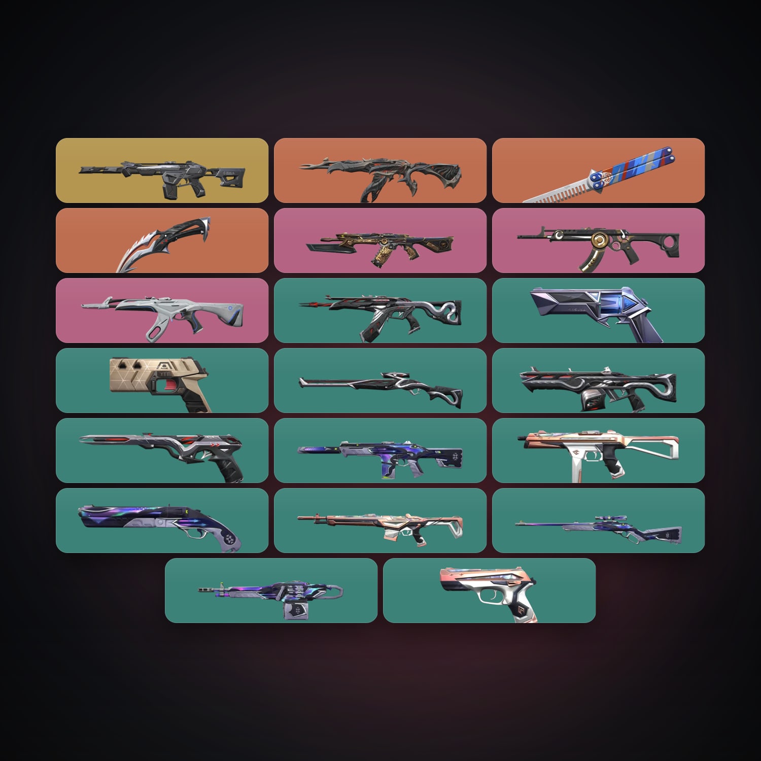 EU Gold 1 locker — 2 knives, 20 skins, lvl 76 — HabibiAccounts