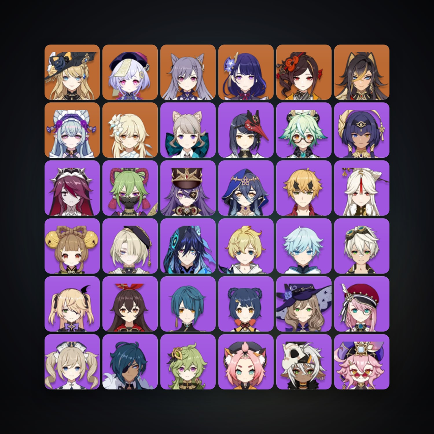 Genshin Impact | AR 55 | 44 Chars | 7× 5★ — Genshin / miHoYo Account — HabibiAccounts