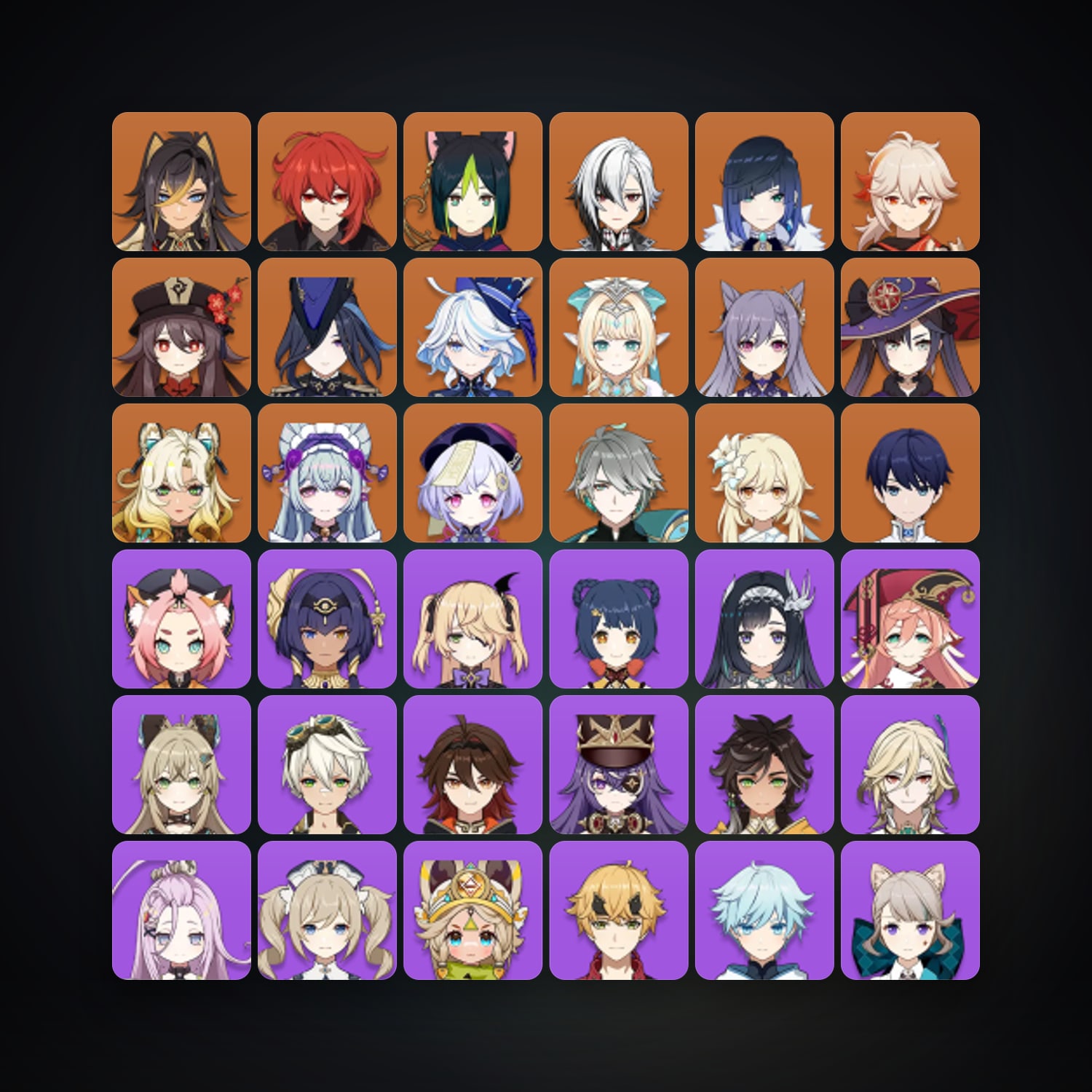 Genshin Impact | AR 57 | 57 Chars | 16× 5★ — Genshin / miHoYo Account — HabibiAccounts
