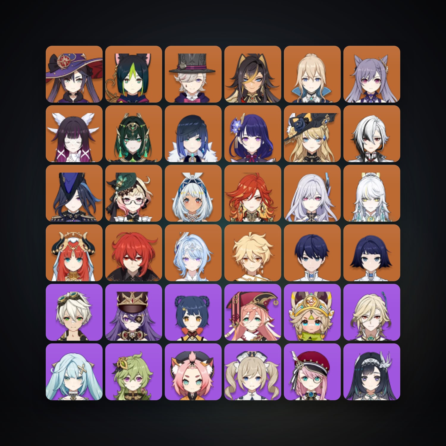 جينشن إمباكت | AR 59 | 70 شخصية | 21× 5★ — HabibiAccounts