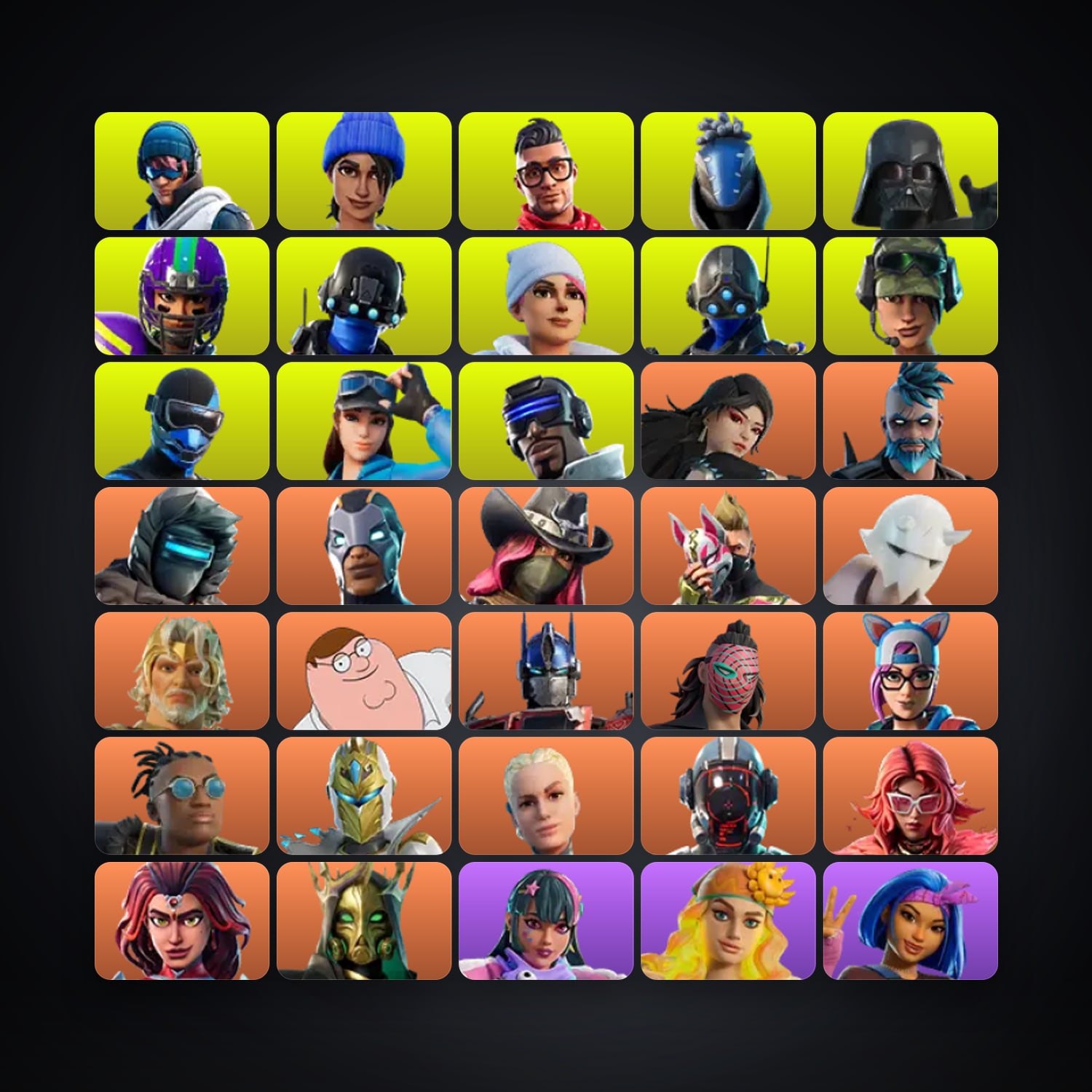 Fortnite account with Carbide & Drift — 216 skins — 20.7K V-Bucks — lvl 1543 — HabibiAccounts