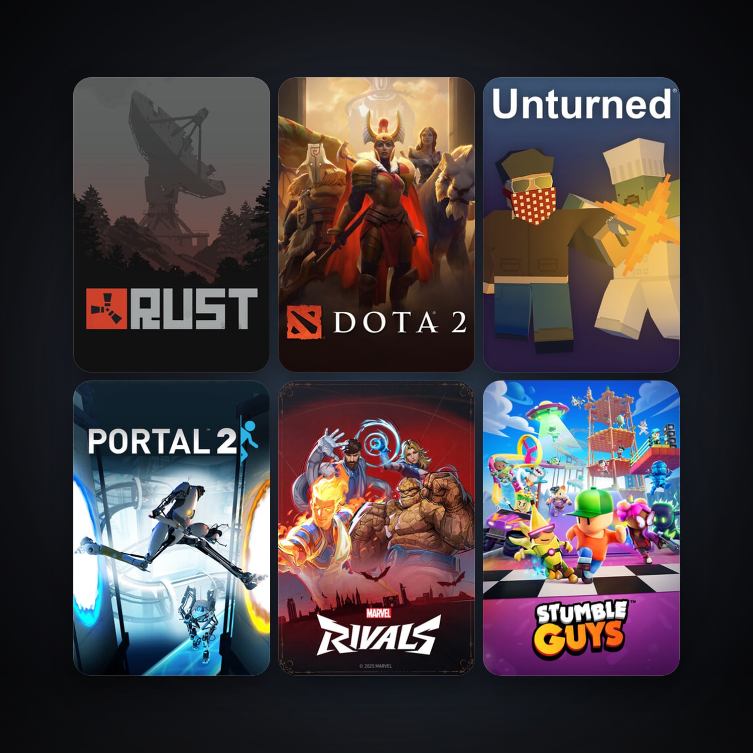 Portal + Dota 2, 14 games, clean — HabibiAccounts