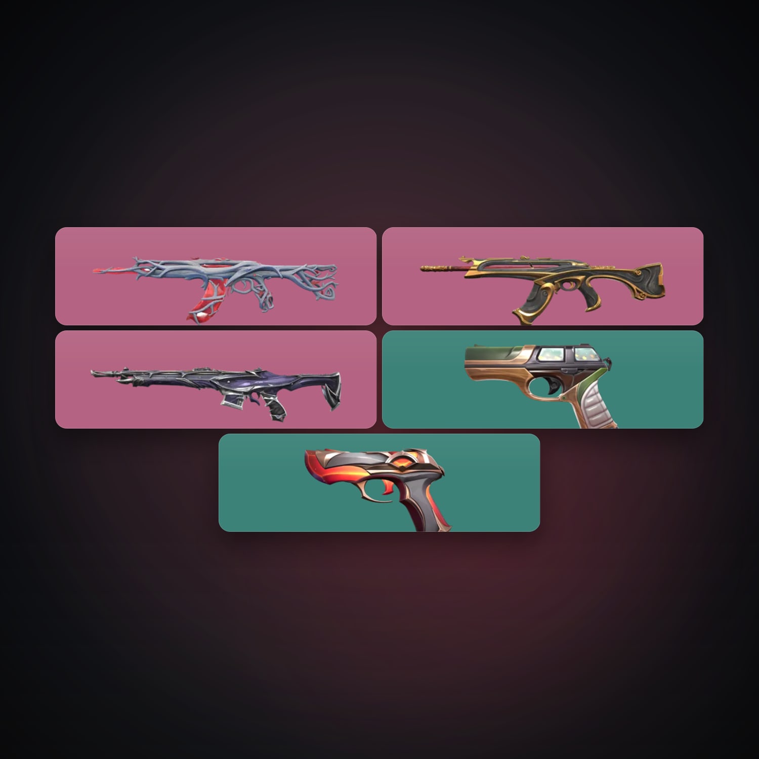 EU Ascendant 3 locker — 5 skins, lvl 58 — HabibiAccounts
