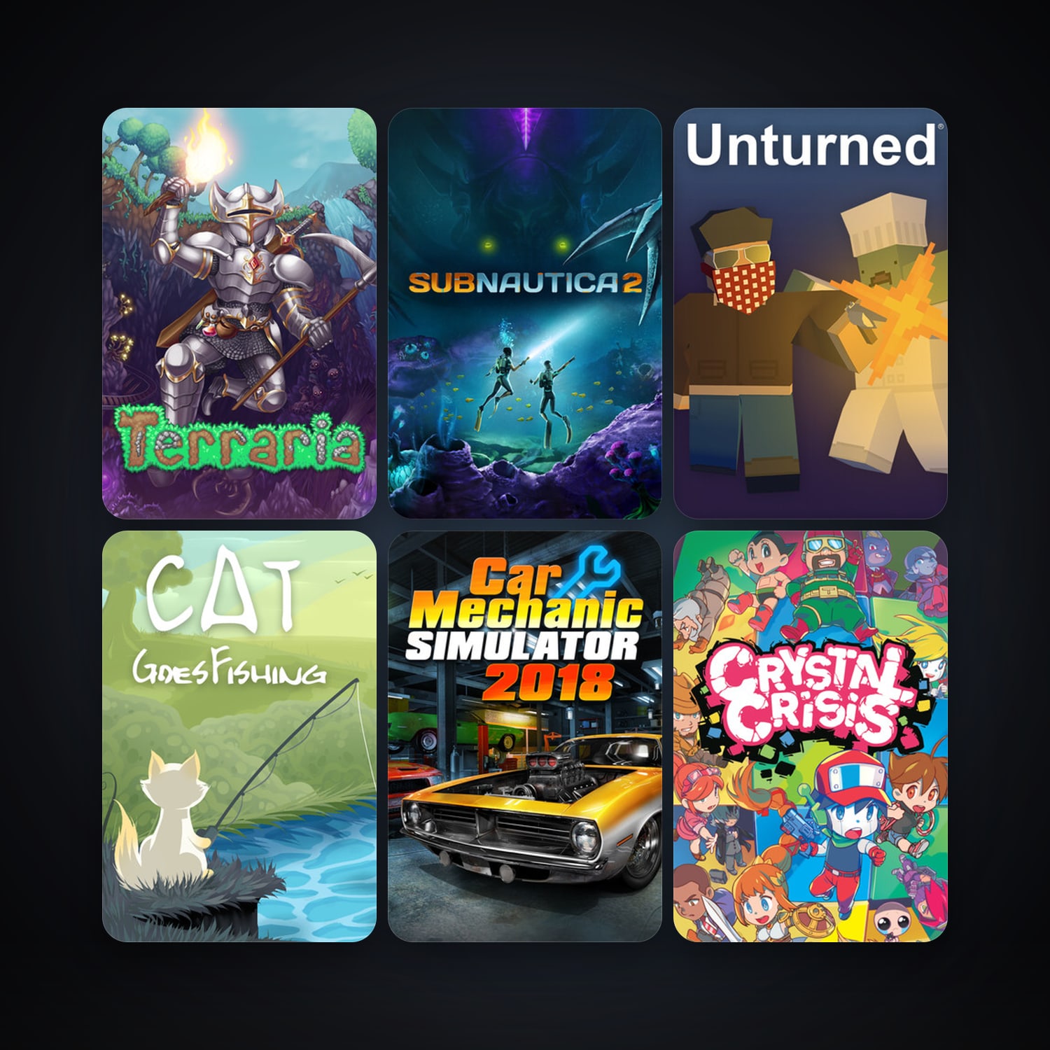 Terraria + Unturned, 24 games, clean — HabibiAccounts
