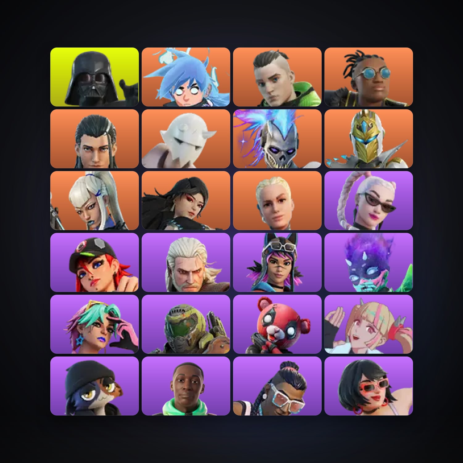 Fortnite account with Darth Vader & Nezumi — 50 skins — 1.1K V-Bucks — lvl 786 — HabibiAccounts