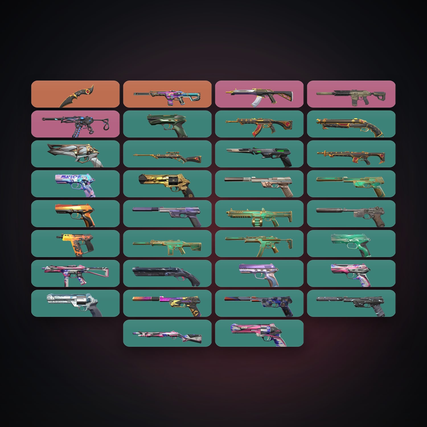 NA Plat 3 locker — 1 knives, 34 skins, lvl 291 — HabibiAccounts
