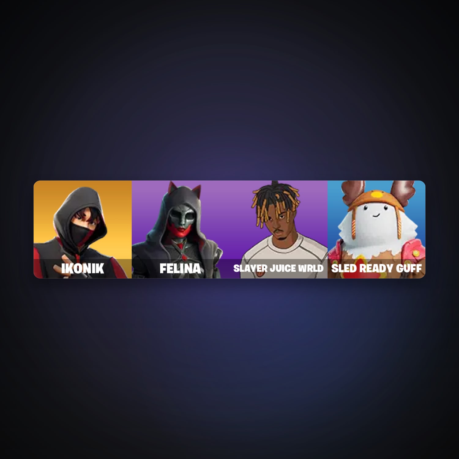Fortnite account with IKONIK & Felina — 4 skins — 200 V-Bucks — lvl 383 — HabibiAccounts