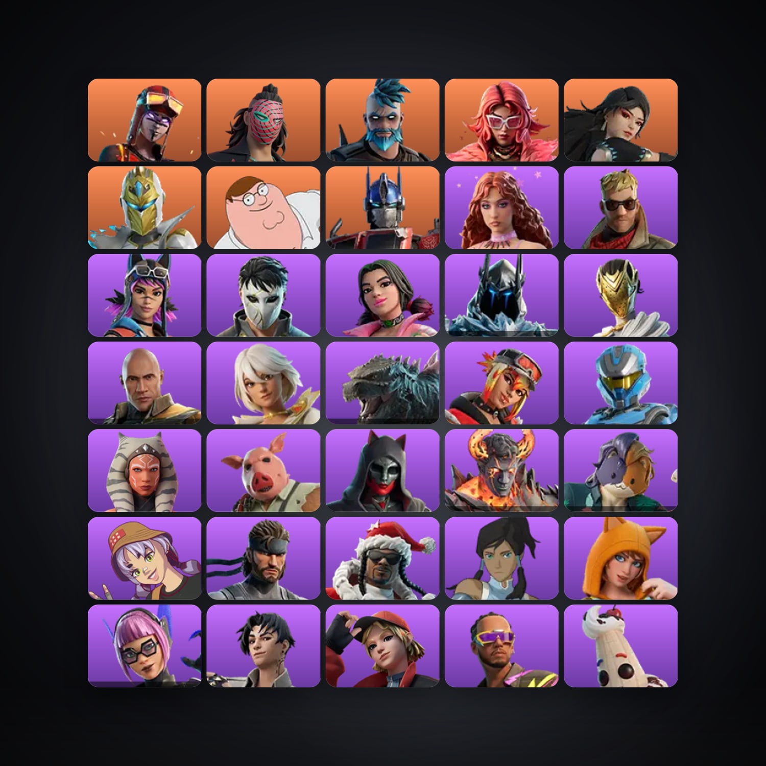 Fortnite account with Blaze & Kado Thorne — 83 skins — 100 V-Bucks — lvl 1392 — HabibiAccounts