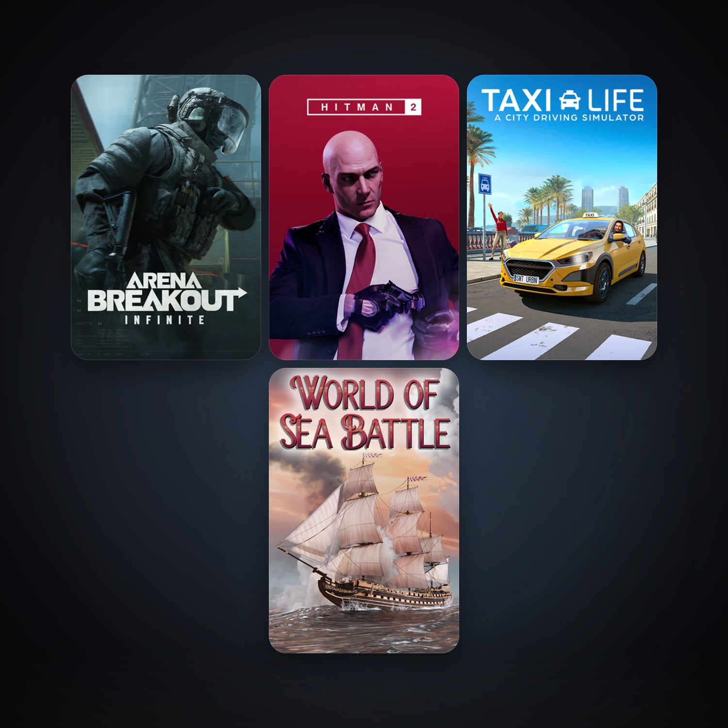 HITMAN 2 + Taxi Life: A City Driving Simulator, 4 games, clean — HabibiAccounts