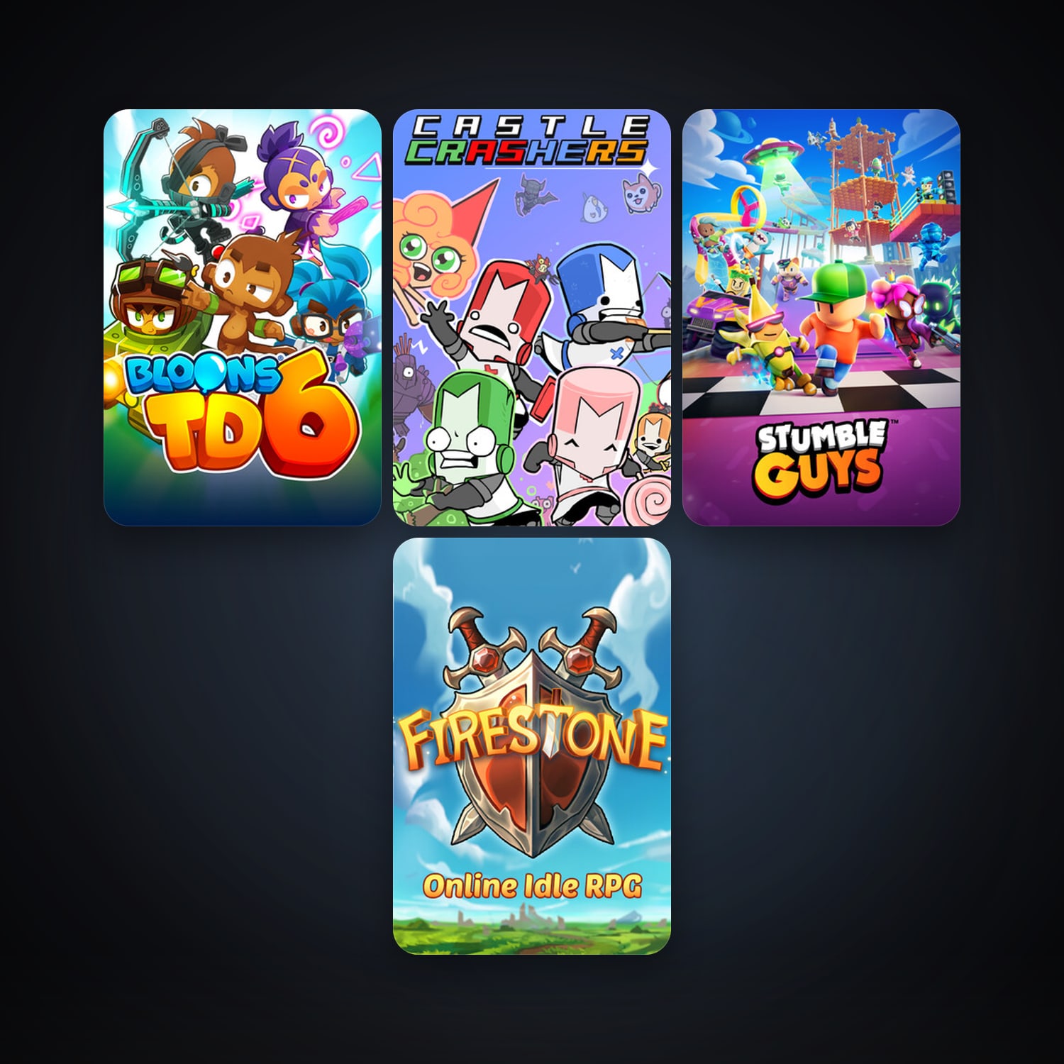 حساب ستيم فلين، Castle Crashers وBloons TD 6، 9 لعبة، صامد واضح — HabibiAccounts
