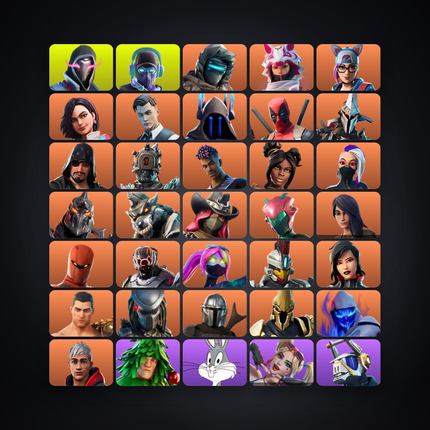 Fortnite account with Ghoul Trooper & Midas — 160 skins — lvl 3611 — HabibiAccounts