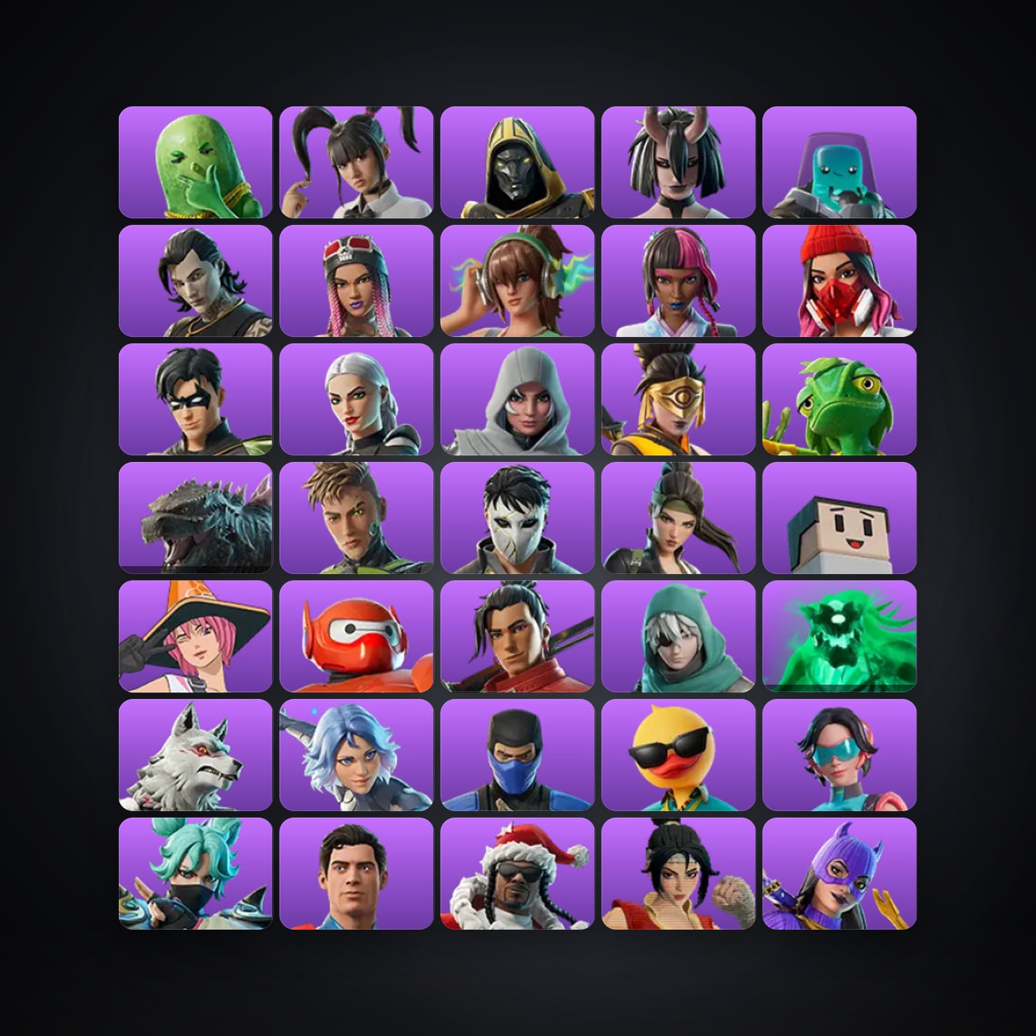 Fortnite account with Big Dill & Yuki Yubari — 51 skins — 50 V-Bucks — lvl 1349 — HabibiAccounts