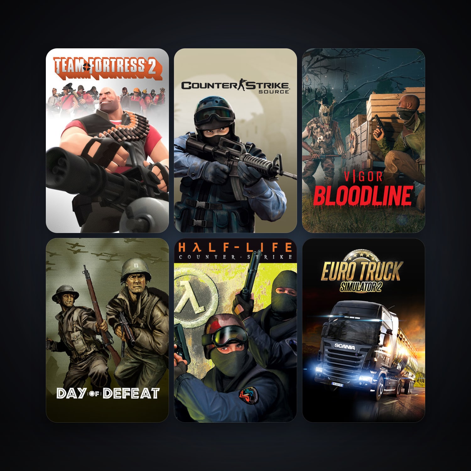 Steam account — Counter-Strike + Team Fortress Classic, 34 games, Steam 11, clean — HabibiAccounts