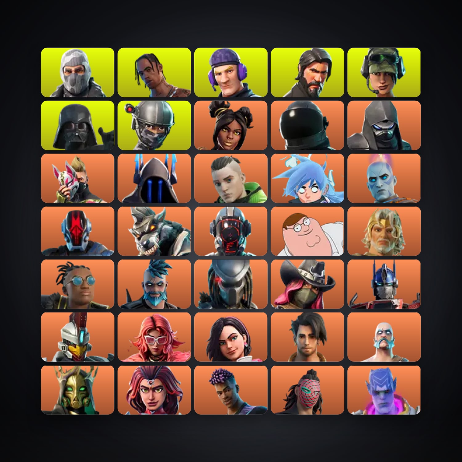 Fortnite account with Elite Agent & Travis Scott — 311 skins — 150 V-Bucks — lvl 5549 — HabibiAccounts