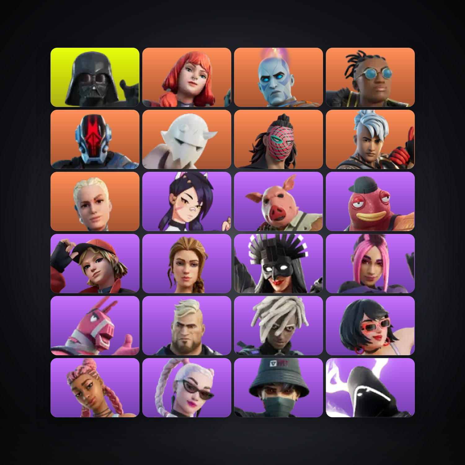 Fortnite account with Darth Vader & The Imagined — 48 skins — 450 V-Bucks — lvl 913 — HabibiAccounts
