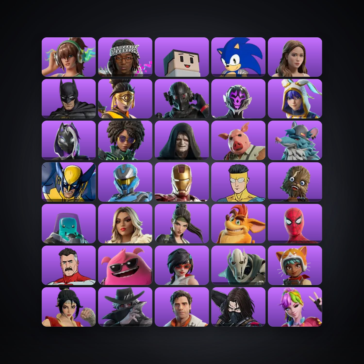 Fortnite account with Heatwave PJ & Tour Ready Lil Tecca — 53 skins — lvl 1011 — HabibiAccounts