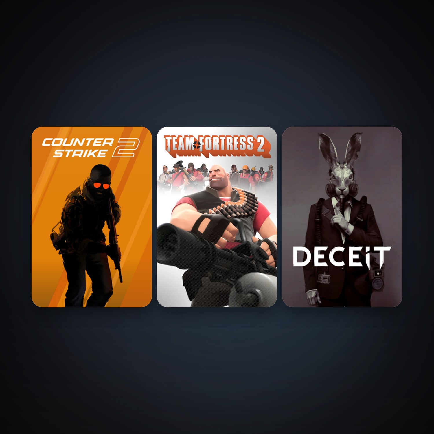 Team Fortress 2 + CS2 Prime, 9 games, clean — HabibiAccounts