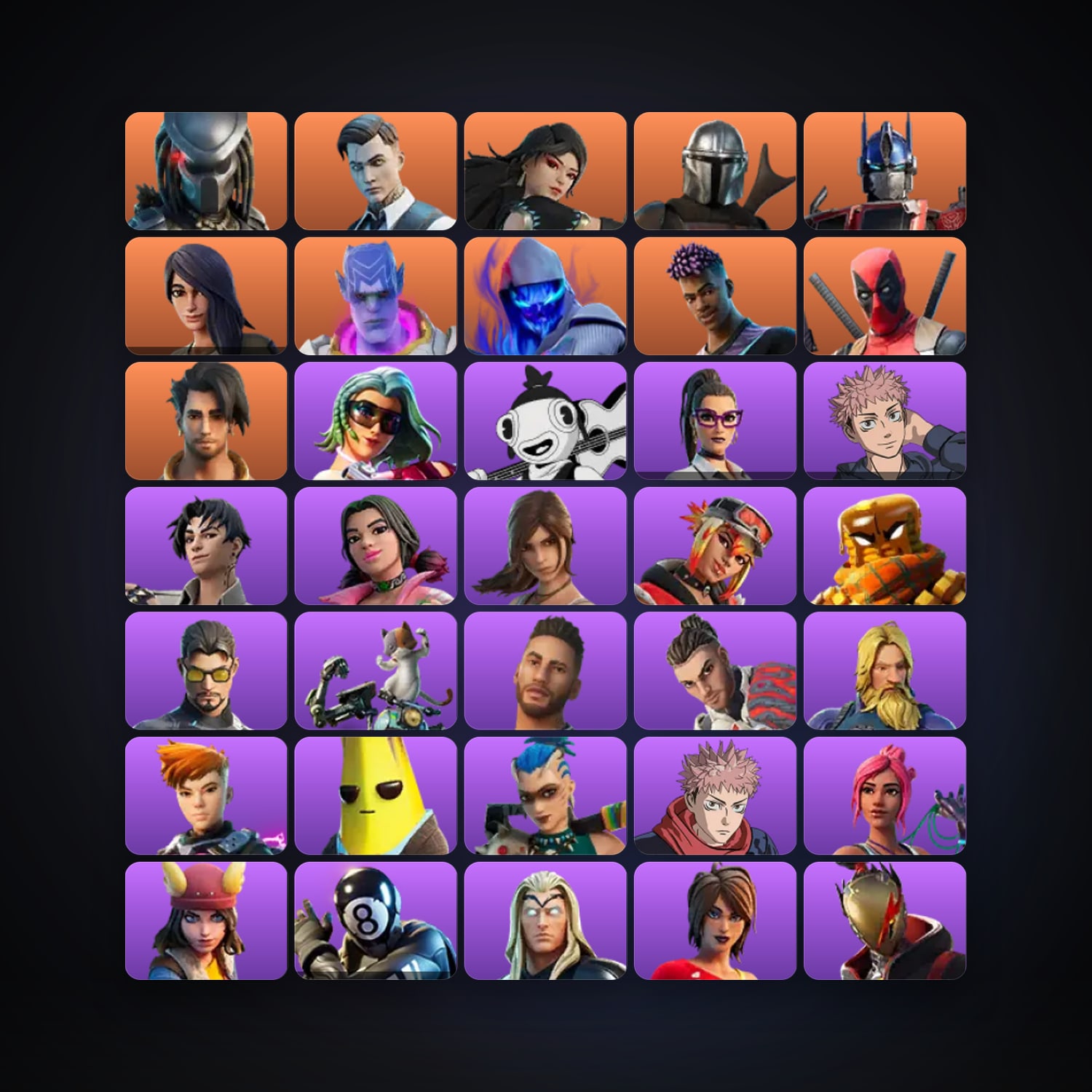 Fortnite account with Midas & Deadpool — 62 skins — 1.4K V-Bucks — lvl 932 — HabibiAccounts