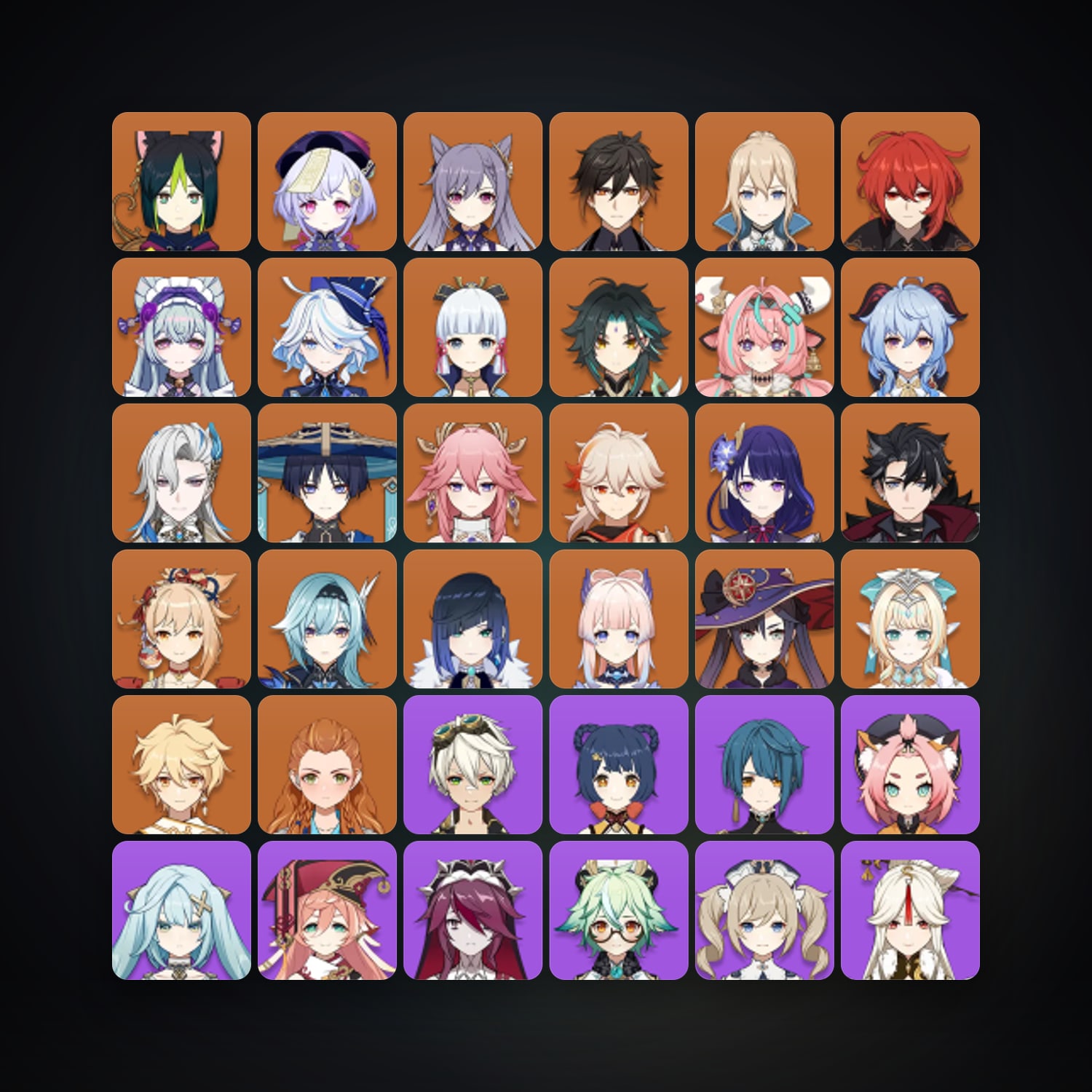 Genshin Impact | AR 60 | 71 Chars | 24× 5★ — Genshin / miHoYo Account — HabibiAccounts
