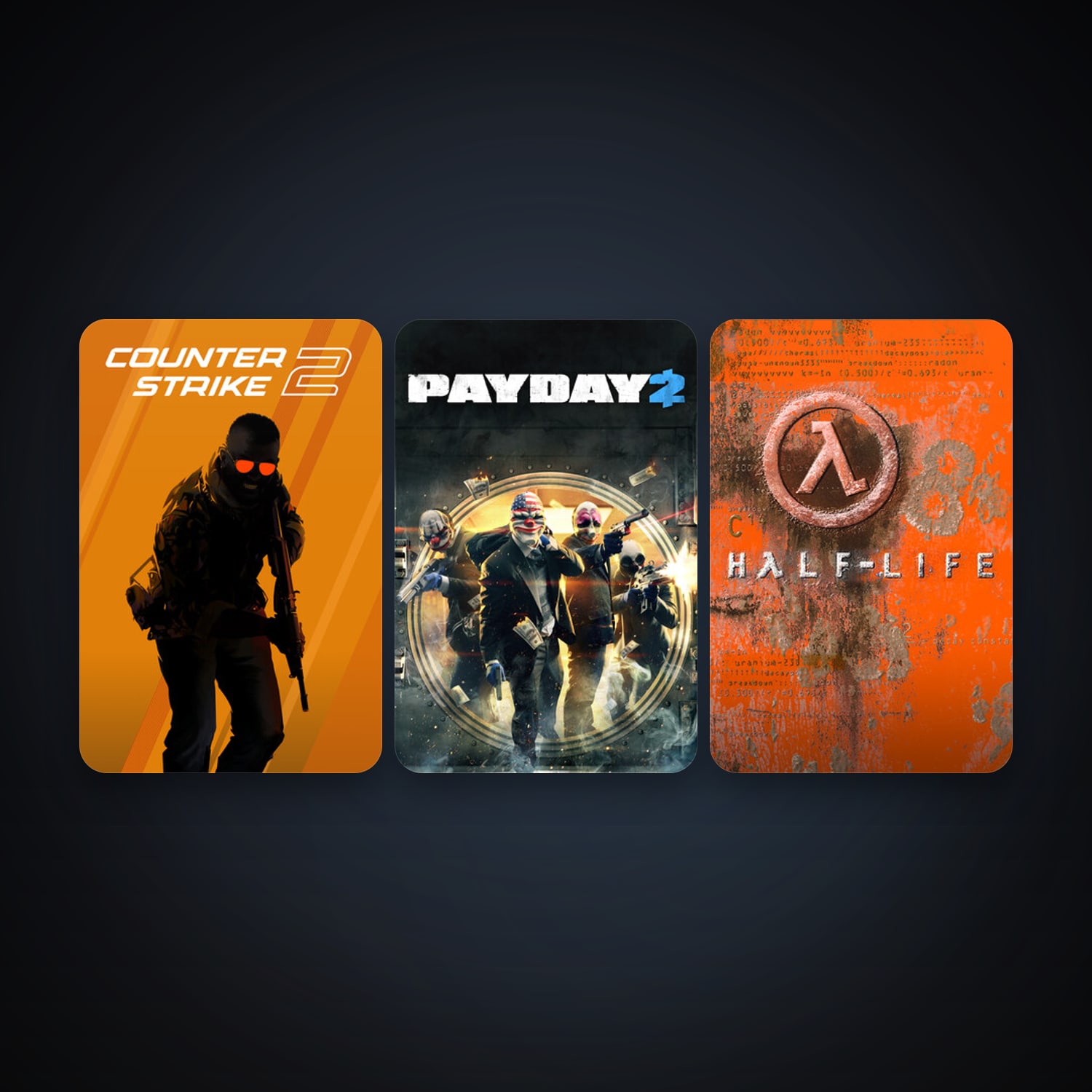 Half-Life + CS2 Prime, 5 games, clean — HabibiAccounts