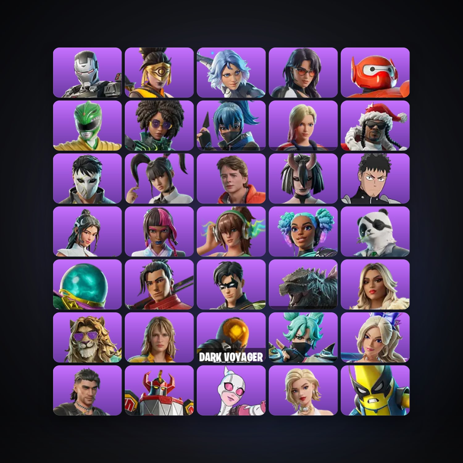 Fortnite account with War Machine & The Voidblade — 67 skins — 250 V-Bucks — lvl 2861 — HabibiAccounts