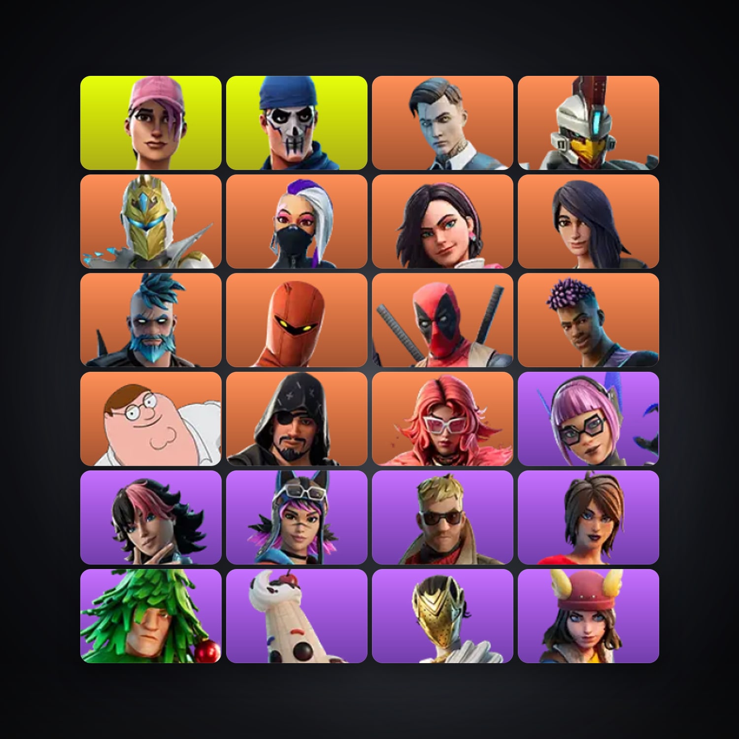 Fortnite account with Midas & Deadpool — 61 skins — 1.4K V-Bucks — lvl 828 — HabibiAccounts