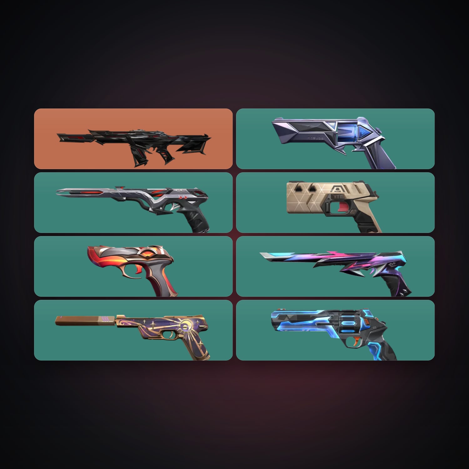 EU Bronze 2 locker — 8 skins, lvl 132 — HabibiAccounts