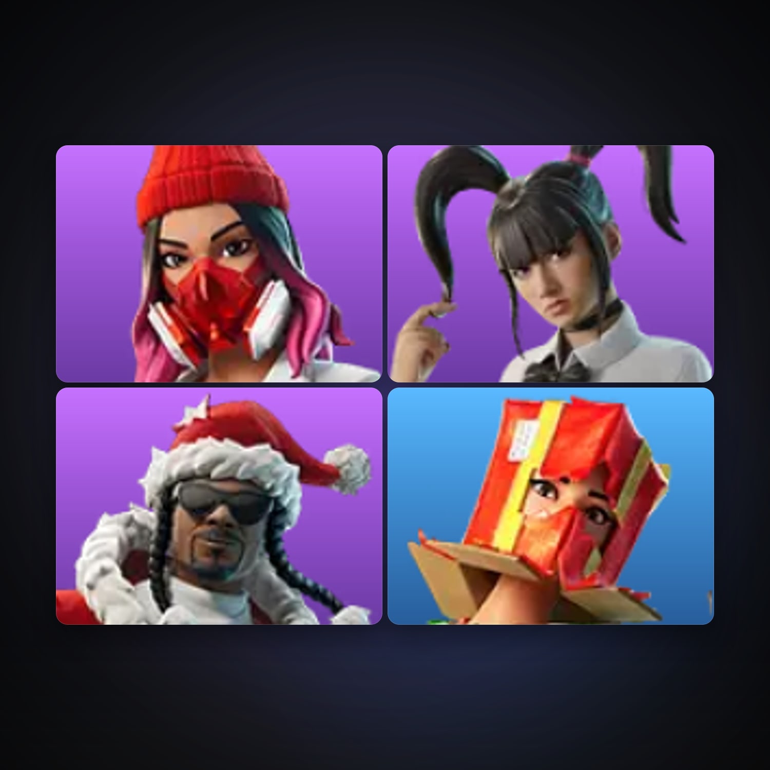 Fortnite account with Yulejacket & Yuki Yubari — 4 skins — 700 V-Bucks — lvl 201 — HabibiAccounts