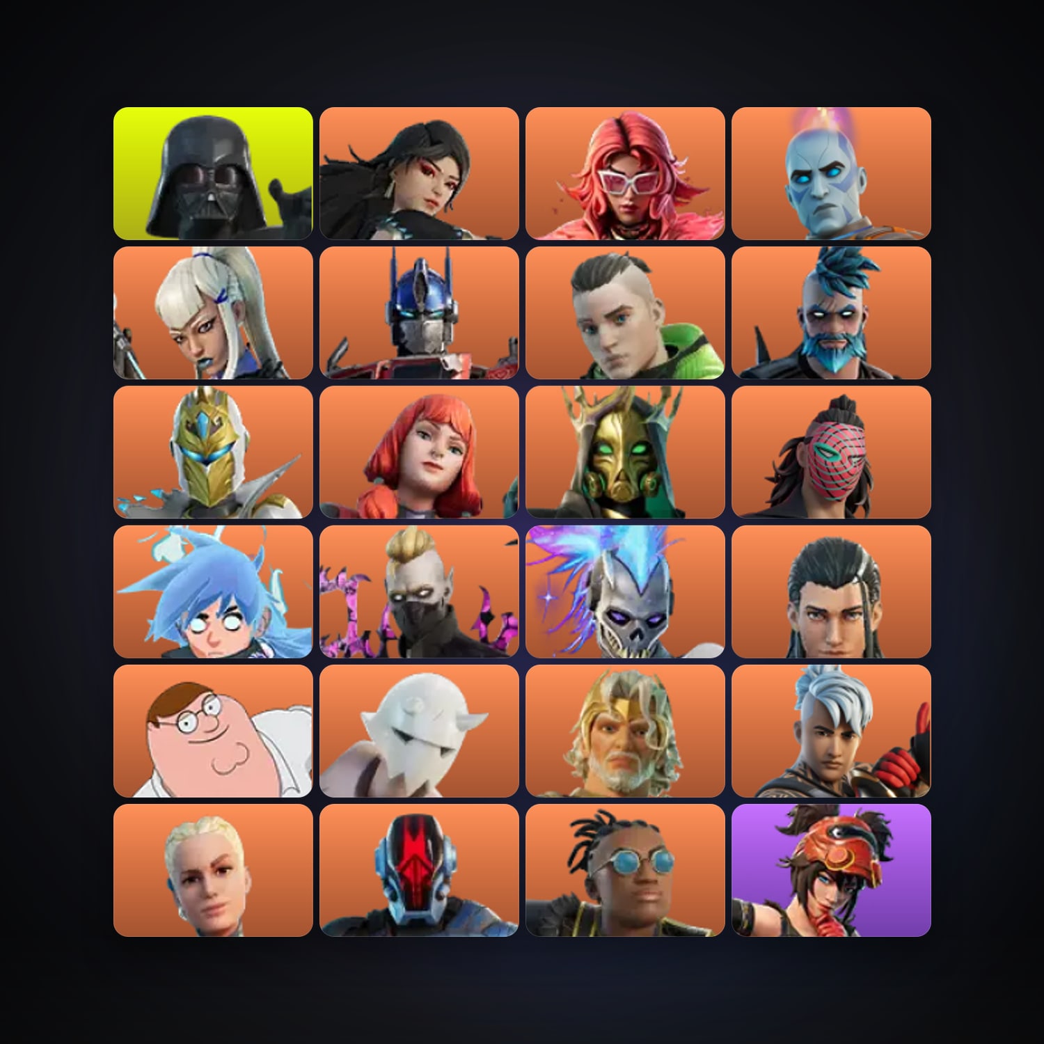 Fortnite account with Darth Vader & Era — 128 skins — 1.1K V-Bucks — lvl 2737 — HabibiAccounts