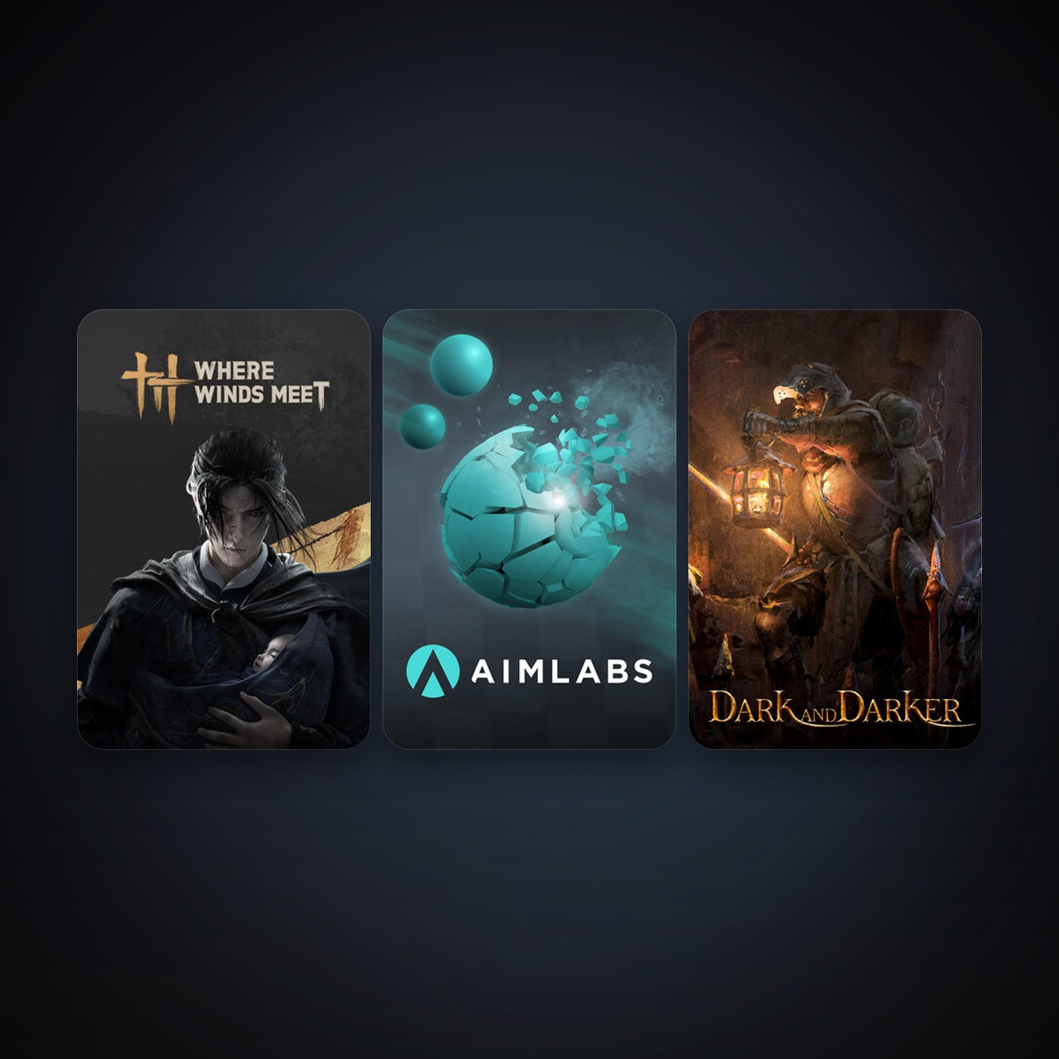 Aimlabs + Dark and Darker, 5 games, clean — HabibiAccounts