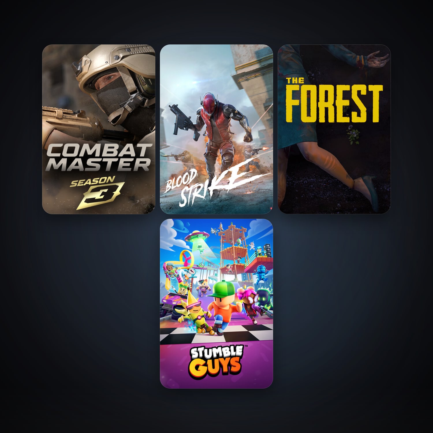Steam account: The Forest + Stumble Guys, 4 games, clean — HabibiAccounts