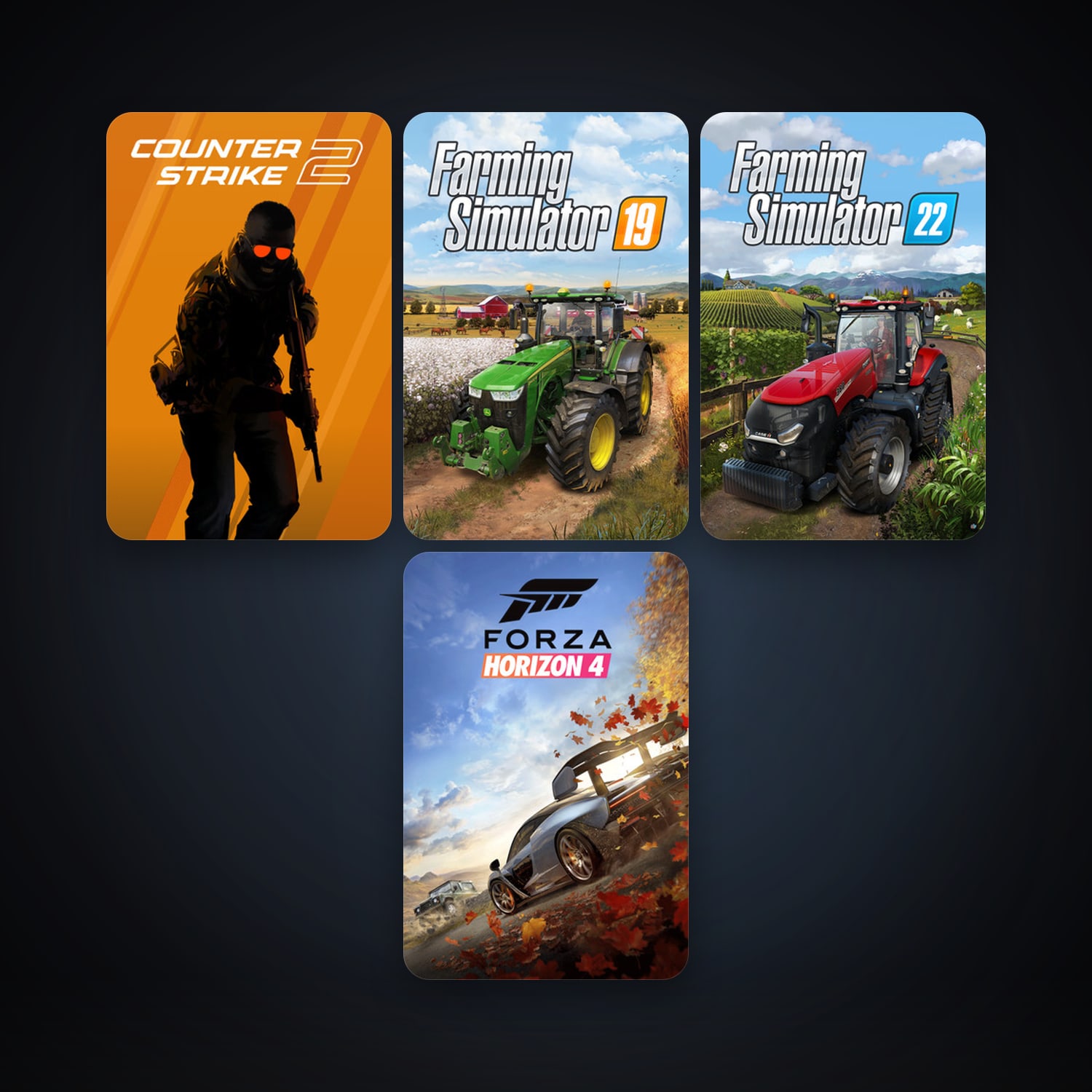 CS2 Prime + RaceRoom Racing Experience, 5 games, clean — HabibiAccounts