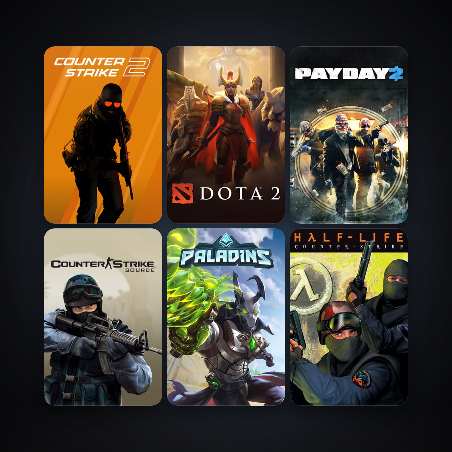 Counter-Strike + Counter-Strike: Source, 35 games, Steam 14, clean — HabibiAccounts