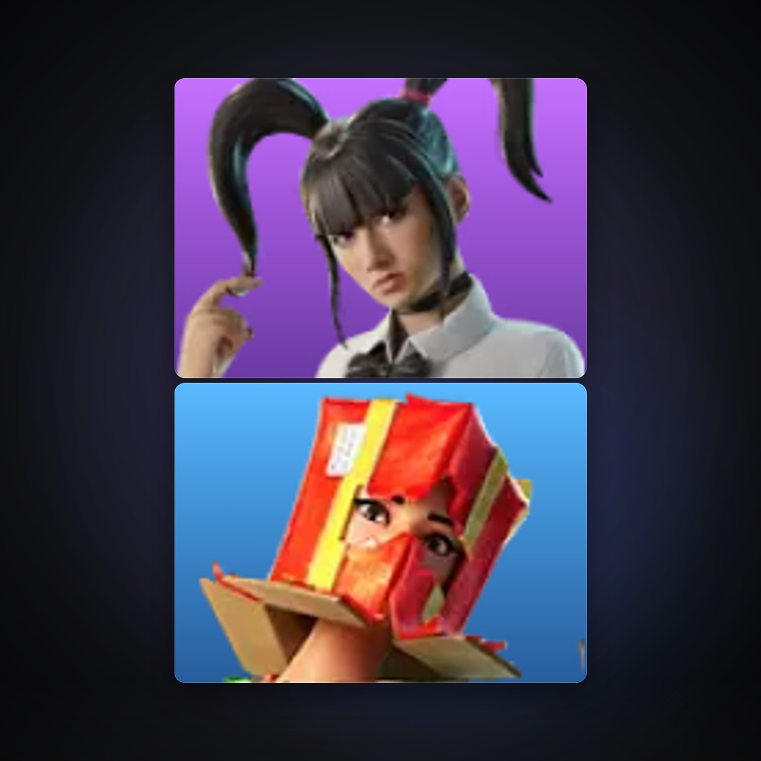 Fortnite account with Yuki Yubari & Holiday Boxy — 2 skins — 200 V-Bucks — lvl 62 — HabibiAccounts