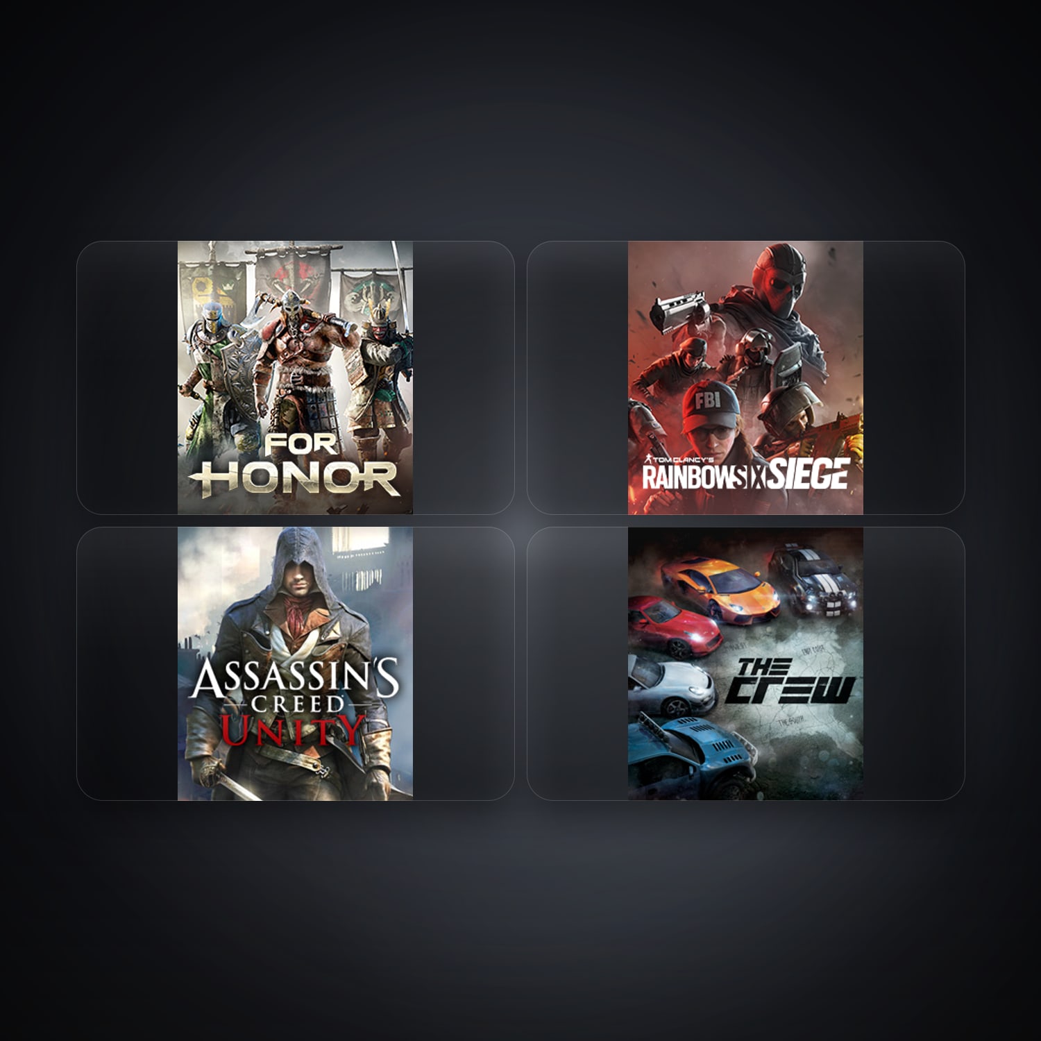 Ubisoft For Honor + Tom Clancy's Rainbow Six Siege — AU — 4 games — HabibiAccounts