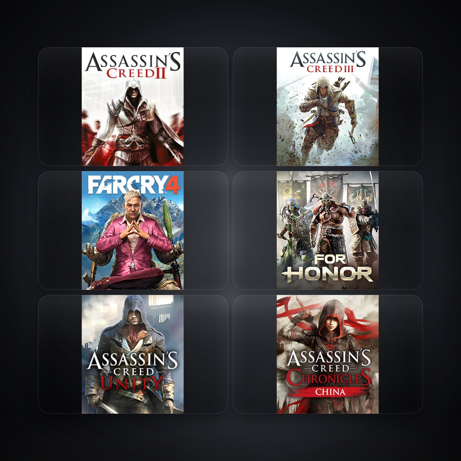 Ubisoft Assassin's Creed II + Assassin's Creed III — ES — 16 games — HabibiAccounts