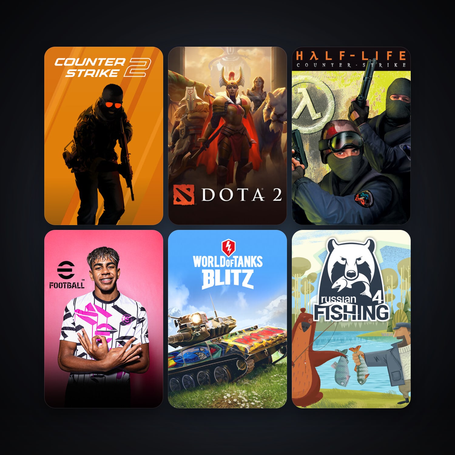 Counter-Strike + Dota 2, 16 games, clean — HabibiAccounts