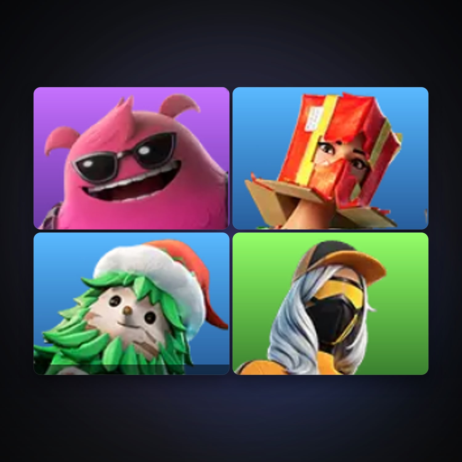 Fortnite account with Yeddy & Holiday Boxy — 4 skins — lvl 160 — HabibiAccounts