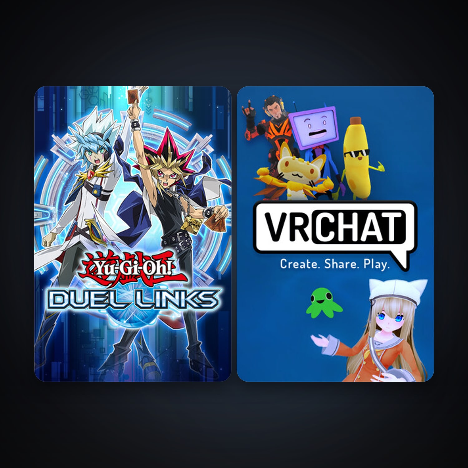 Steam account: VRChat + Yu-Gi-Oh! Duel Links, 7 games, clean — HabibiAccounts