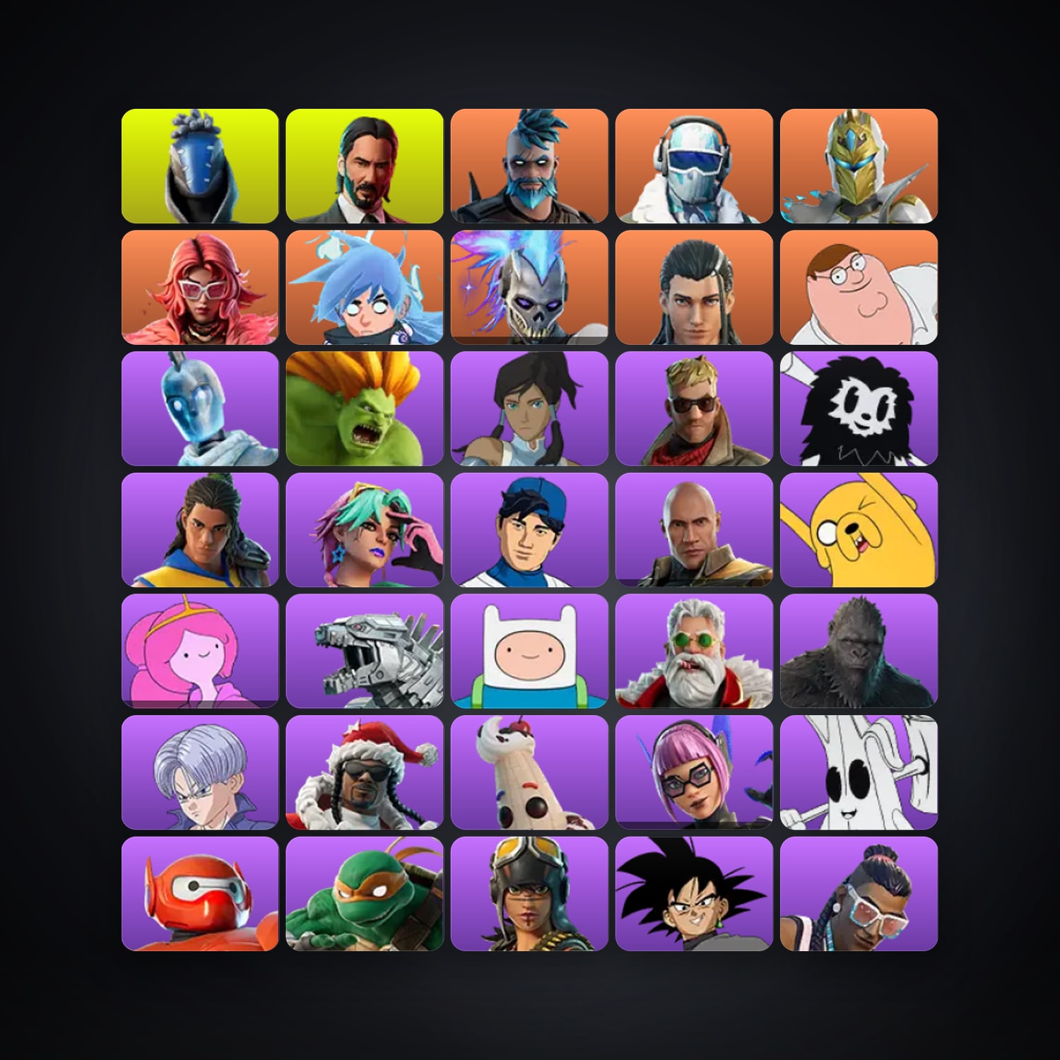 Fortnite account with Sultura & John Wick — 102 skins — 800 V-Bucks — lvl 1017 — HabibiAccounts