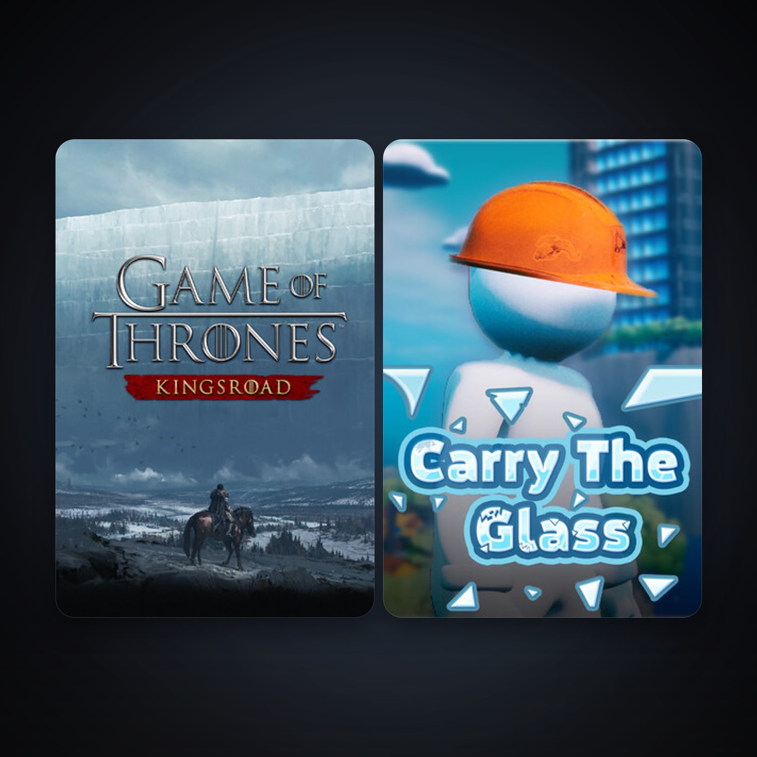 Game of Thrones: Kingsroad + Carry The Glass, 3 games, clean — HabibiAccounts