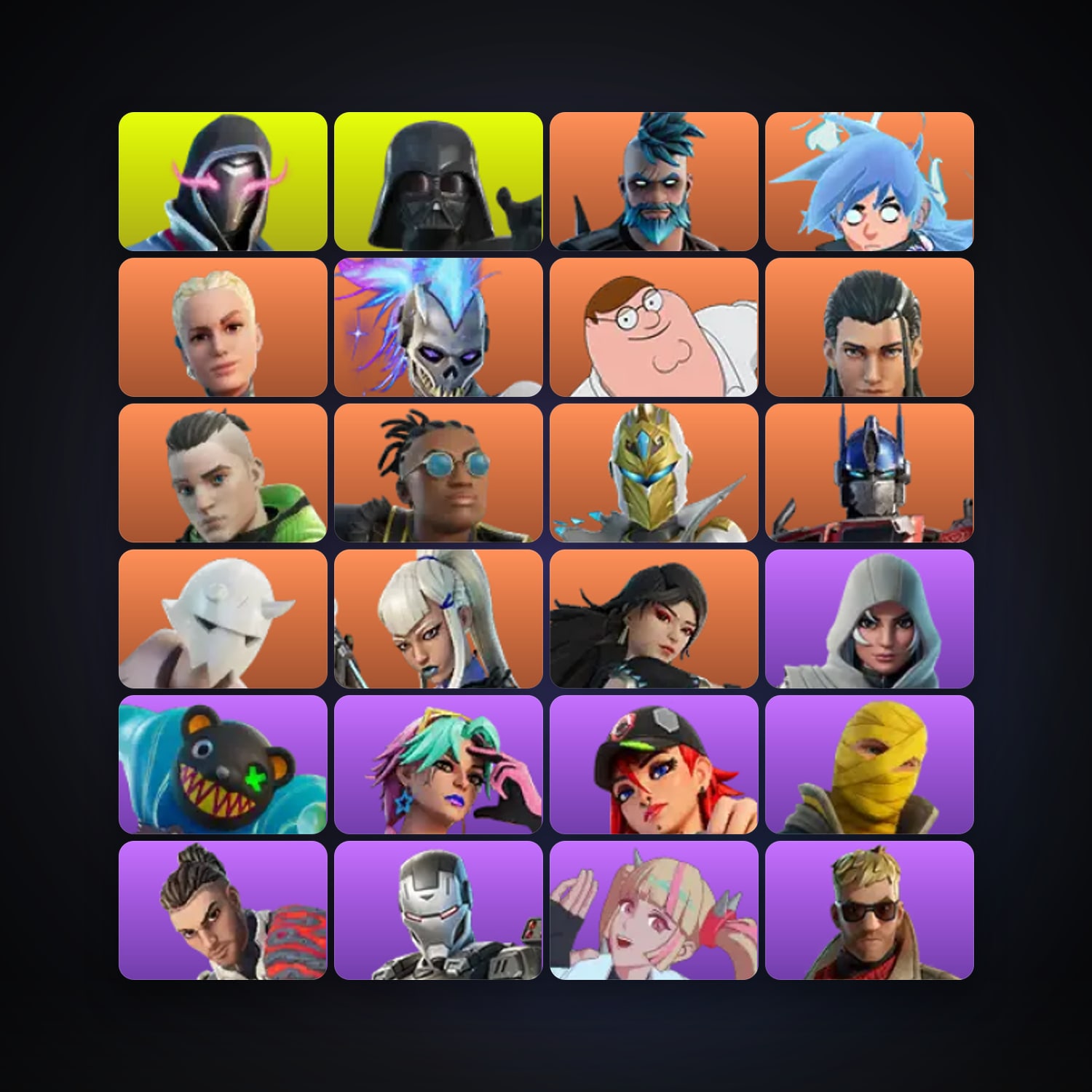 Fortnite account with Xander & Darth Vader — 75 skins — 750 V-Bucks — lvl 1153 — HabibiAccounts