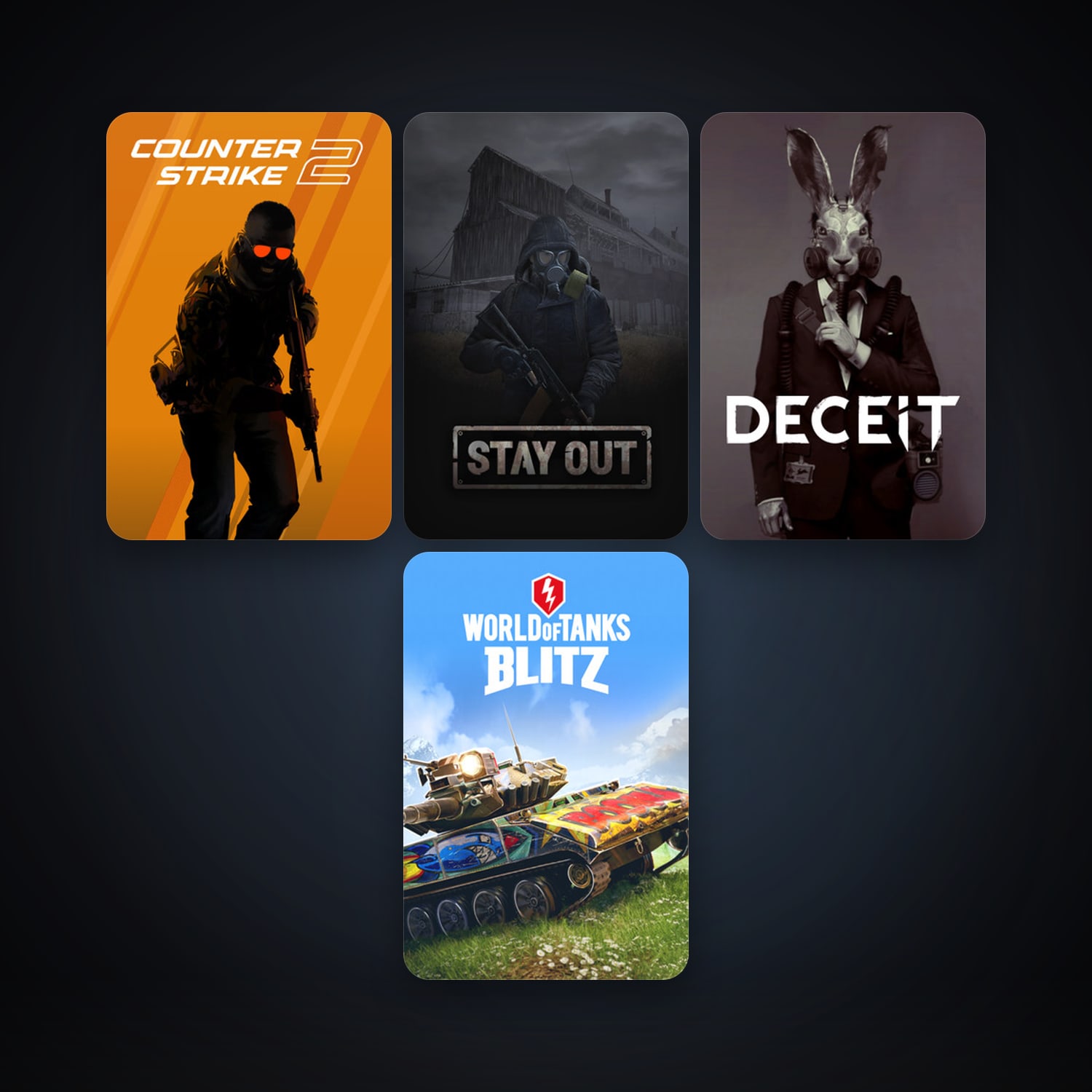 CS2 Prime + World of Tanks Blitz, 8 games, clean — HabibiAccounts