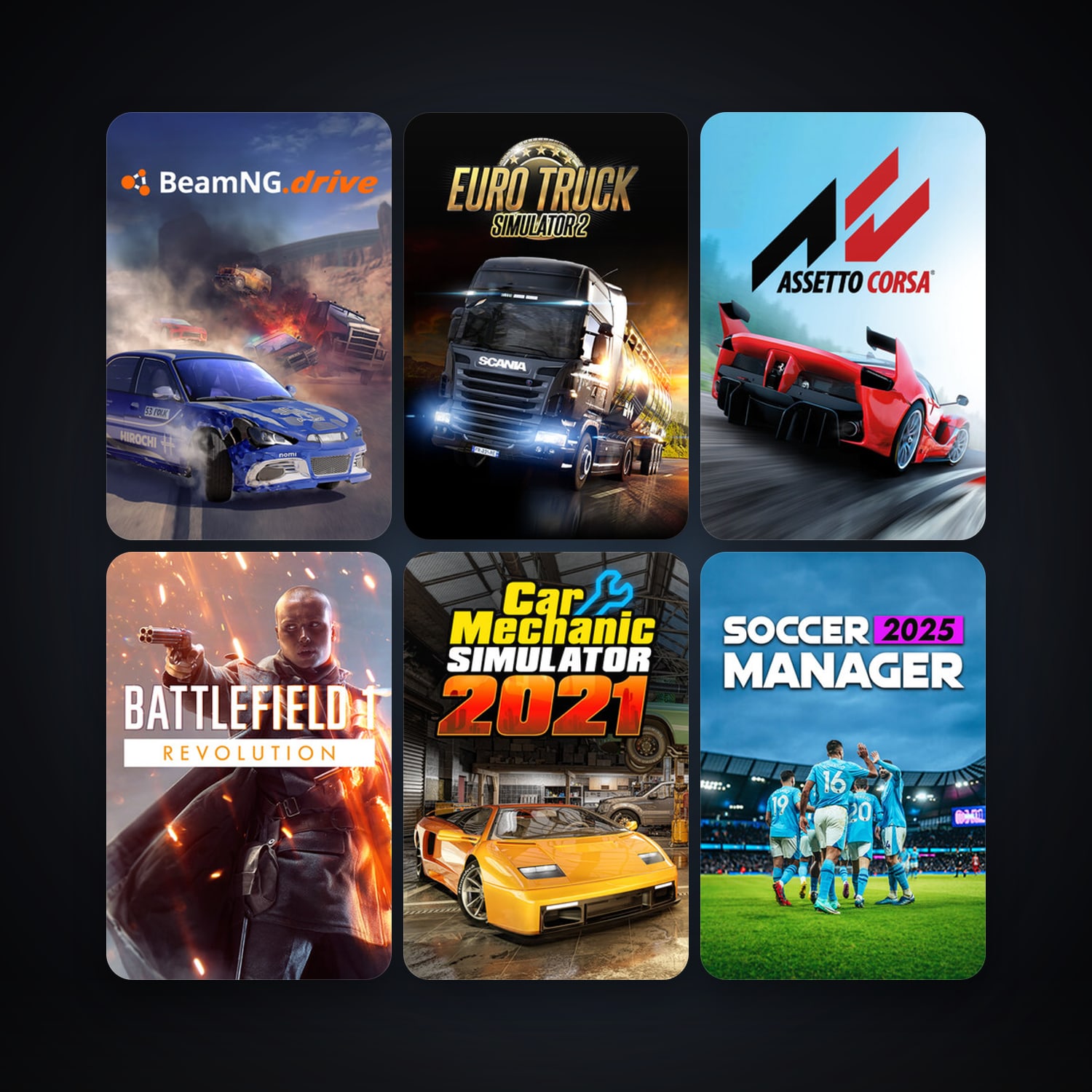 Free CS2 (No Prime) + Euro Truck Simulator 2, 33 games, clean — HabibiAccounts